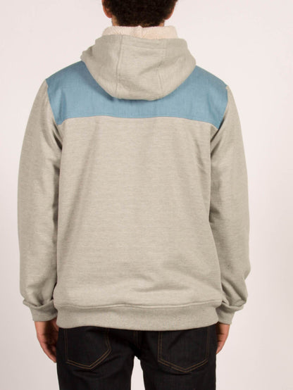 Louie II Kapuzenpullover mit Reißverschluss - Heather Grey