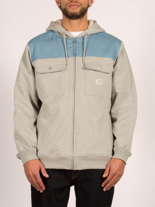 Sweatshirt zippé à capuche Louie II - Heather Grey