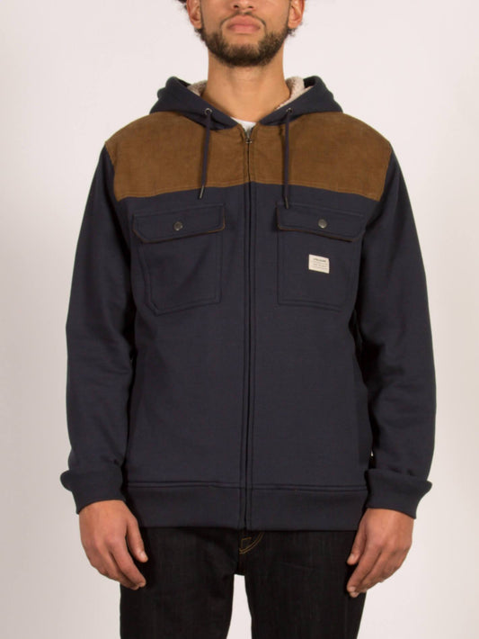 Sweatshirt zippé à capuche Louie II - Mud