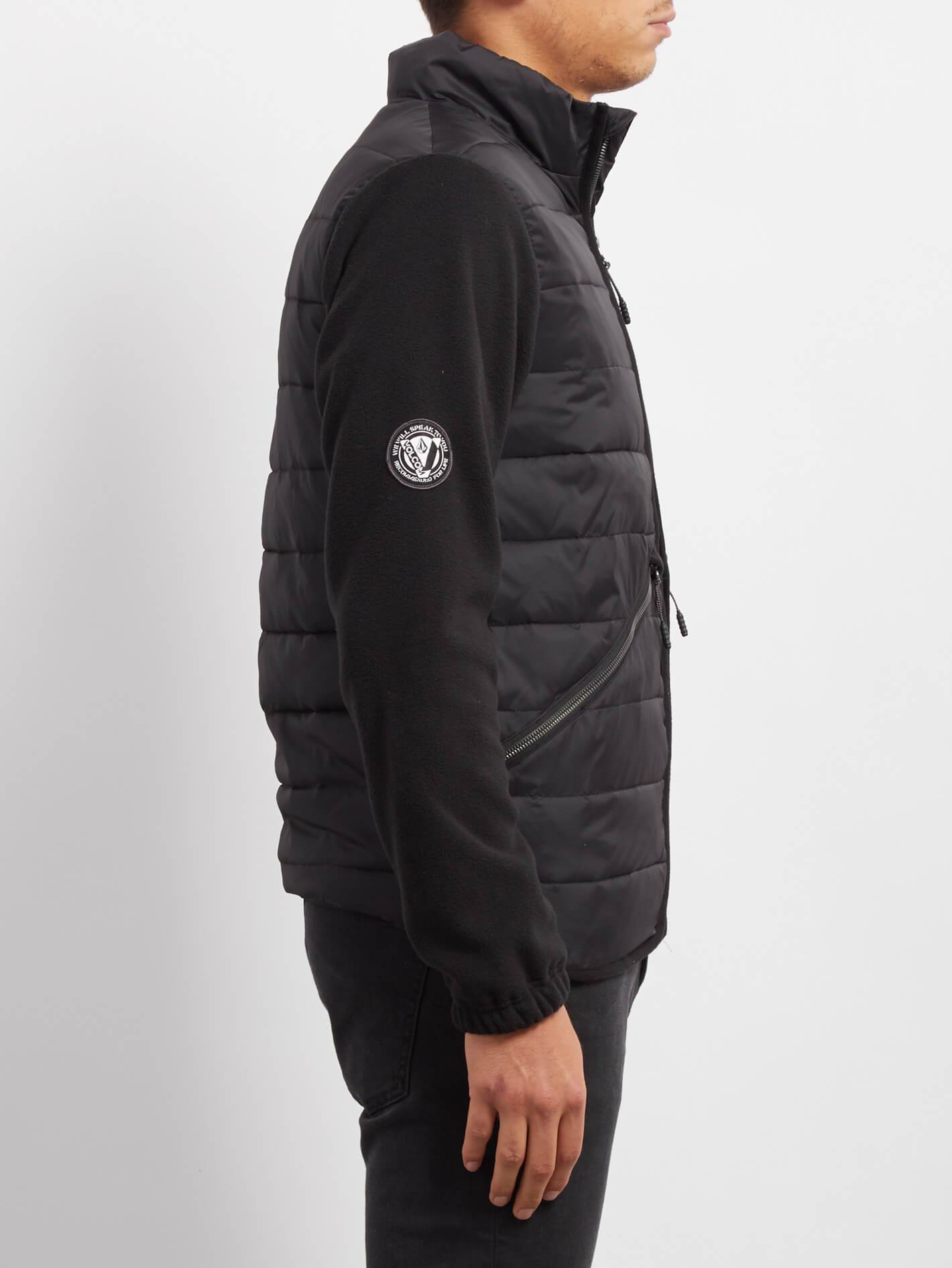 Foley Sweatshirt mit Reißverschluss - Schwarz