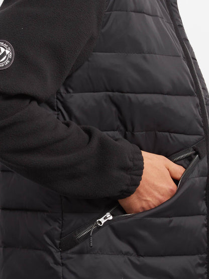Foley Sweatshirt mit Reißverschluss - Schwarz