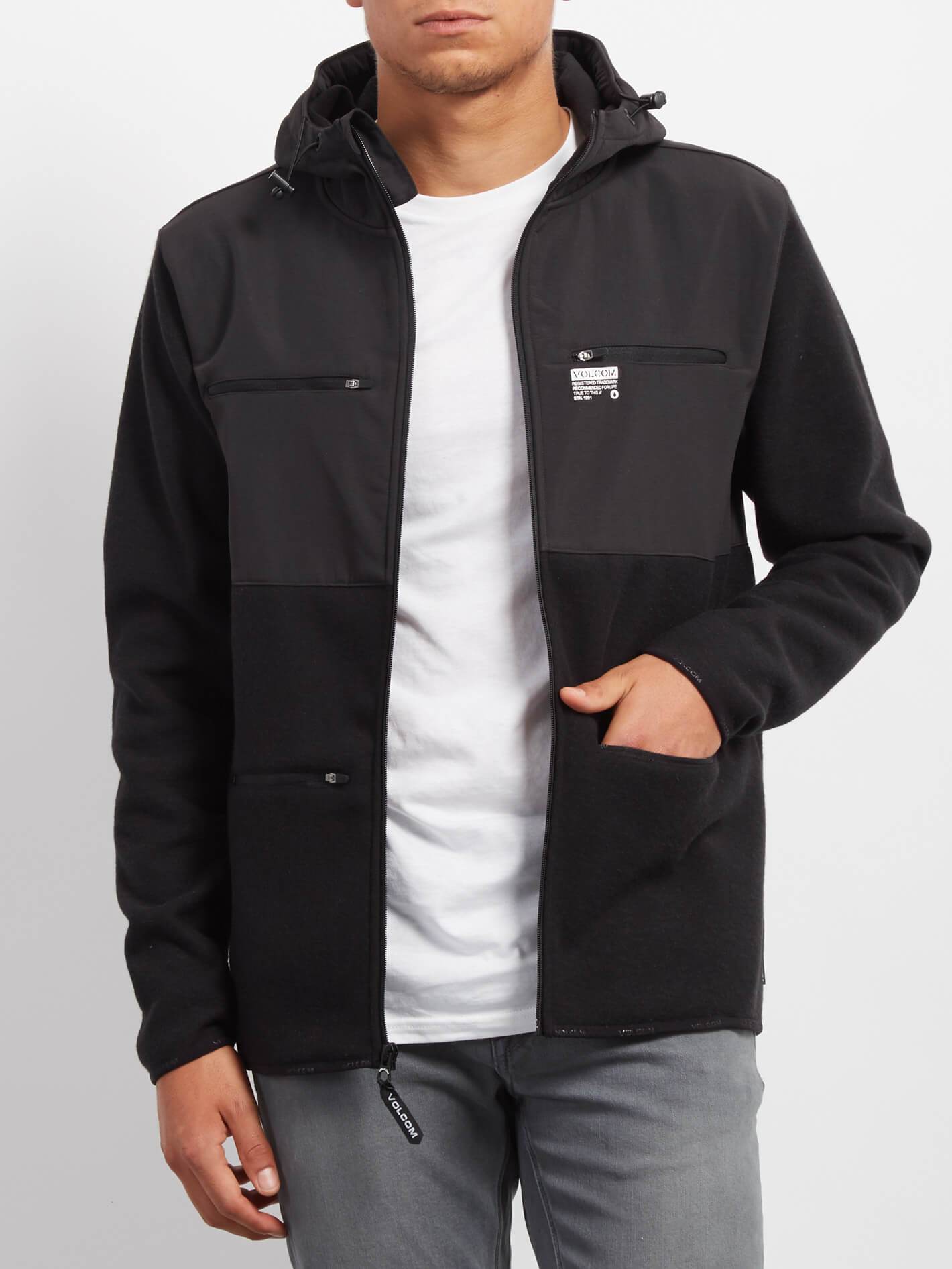 Sweat Doked Zip - Black