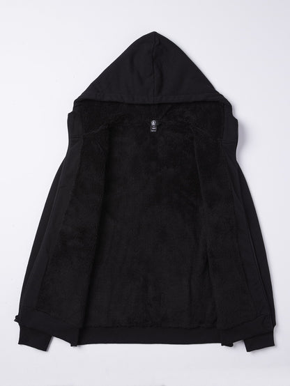 Sweat à capuche Stone Lined Zip - Black