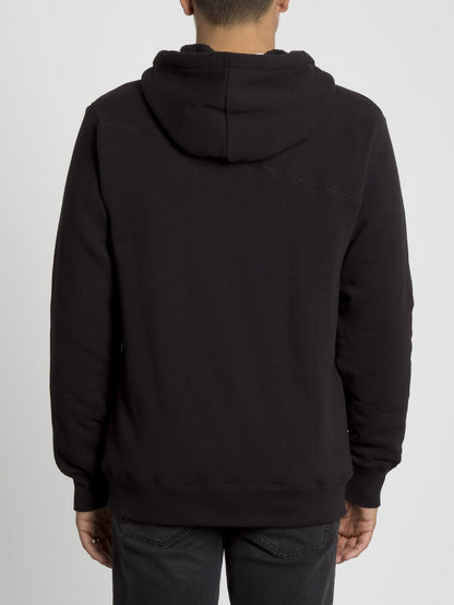 Sweat à capuche Stone Lined Zip - Black