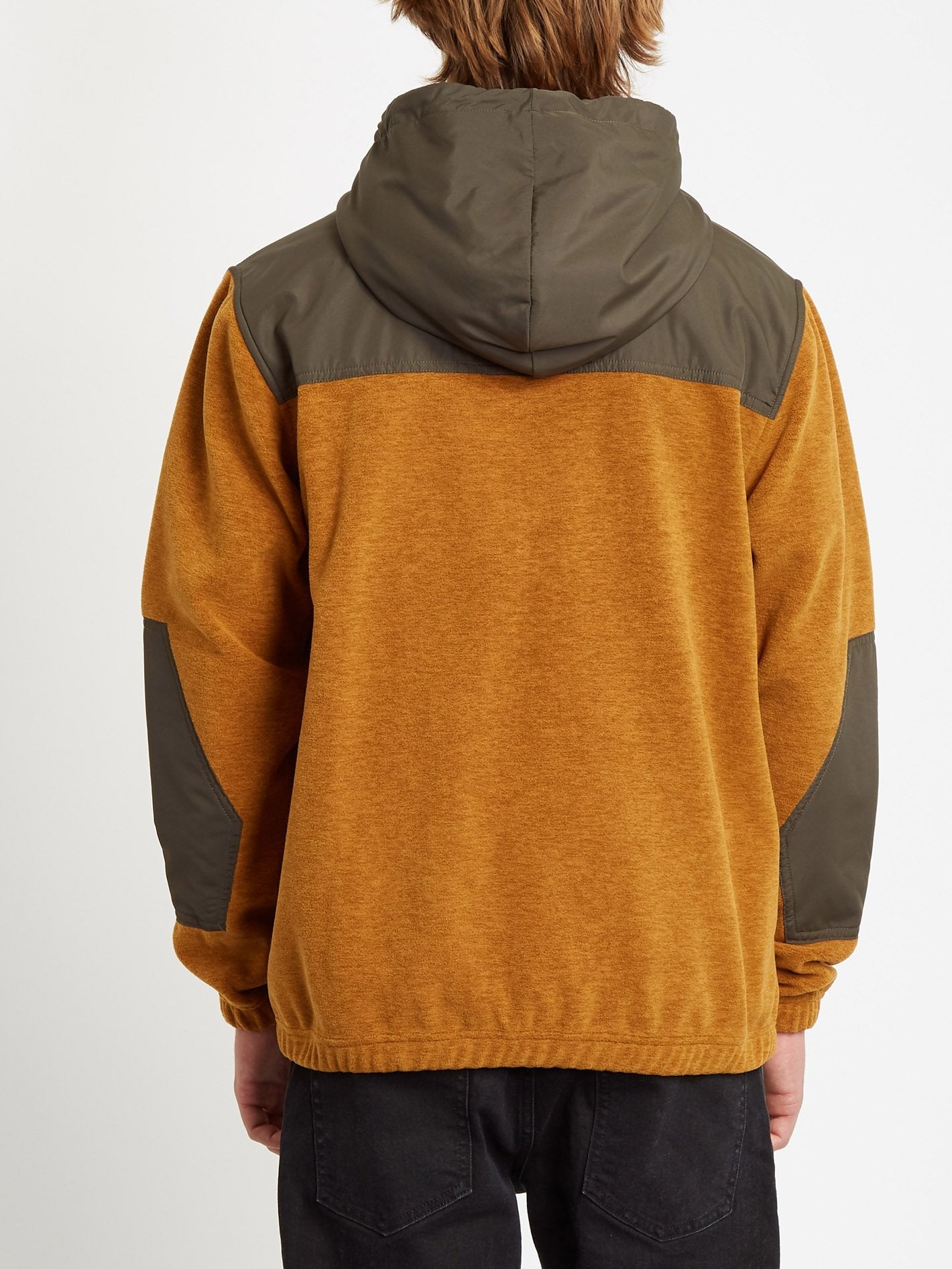Yzzolate Lined Zip Hoodie - GOLDEN BROWN