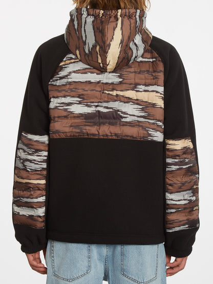 Sweat à capuche zippé Muzzer Tripper - BARK BROWN