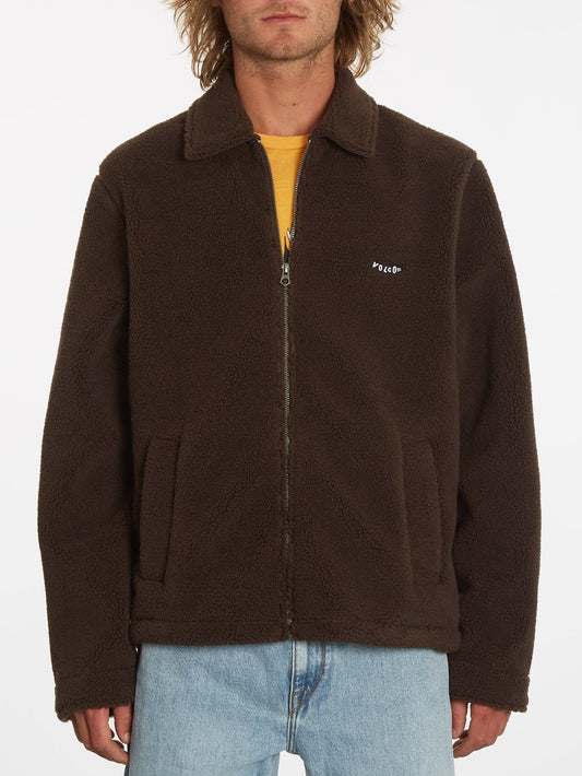 Veste en sherpa Edwart - DARK BROWN