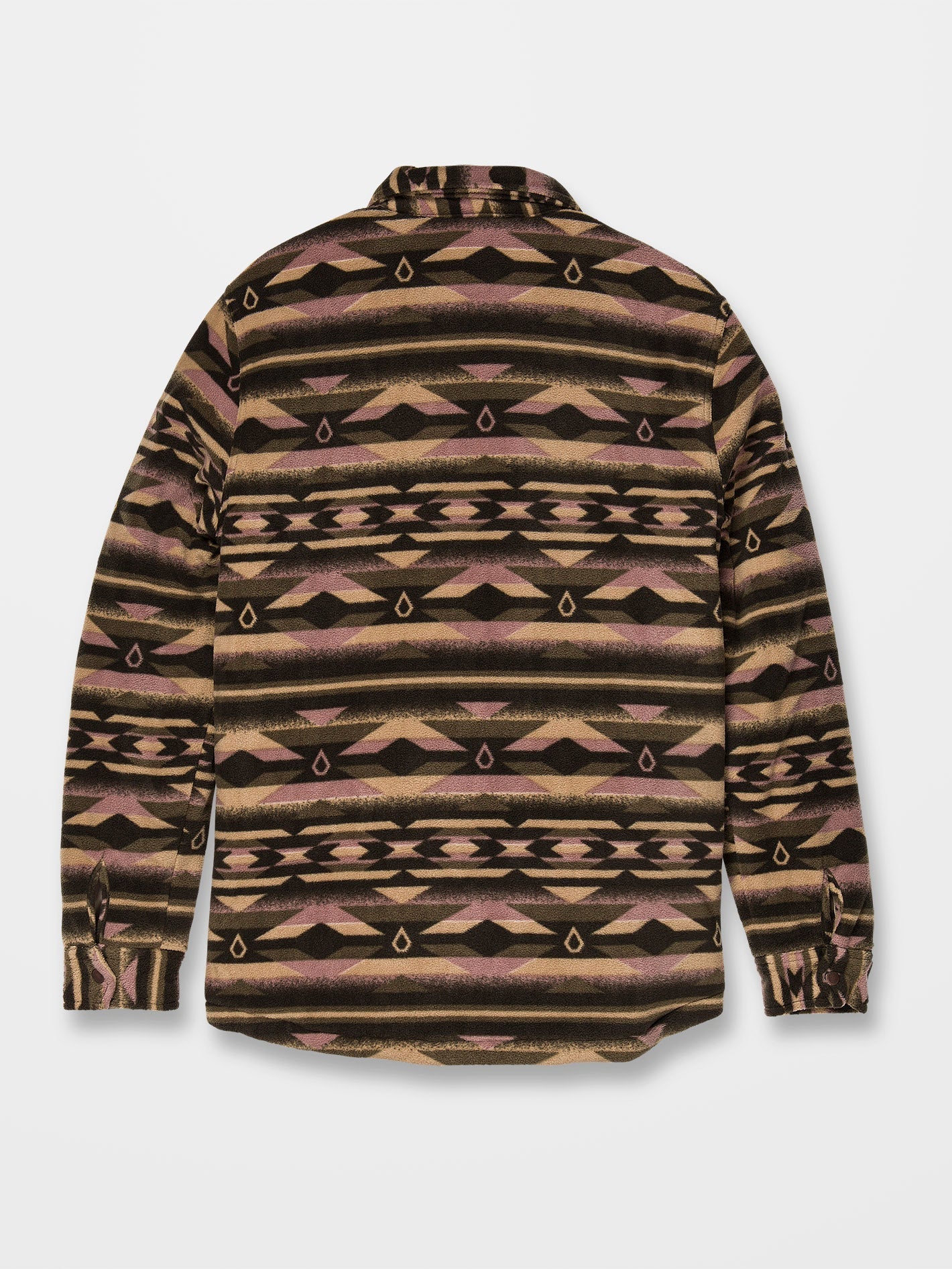 Bowered Fleece-Überhemd - MILITÄR