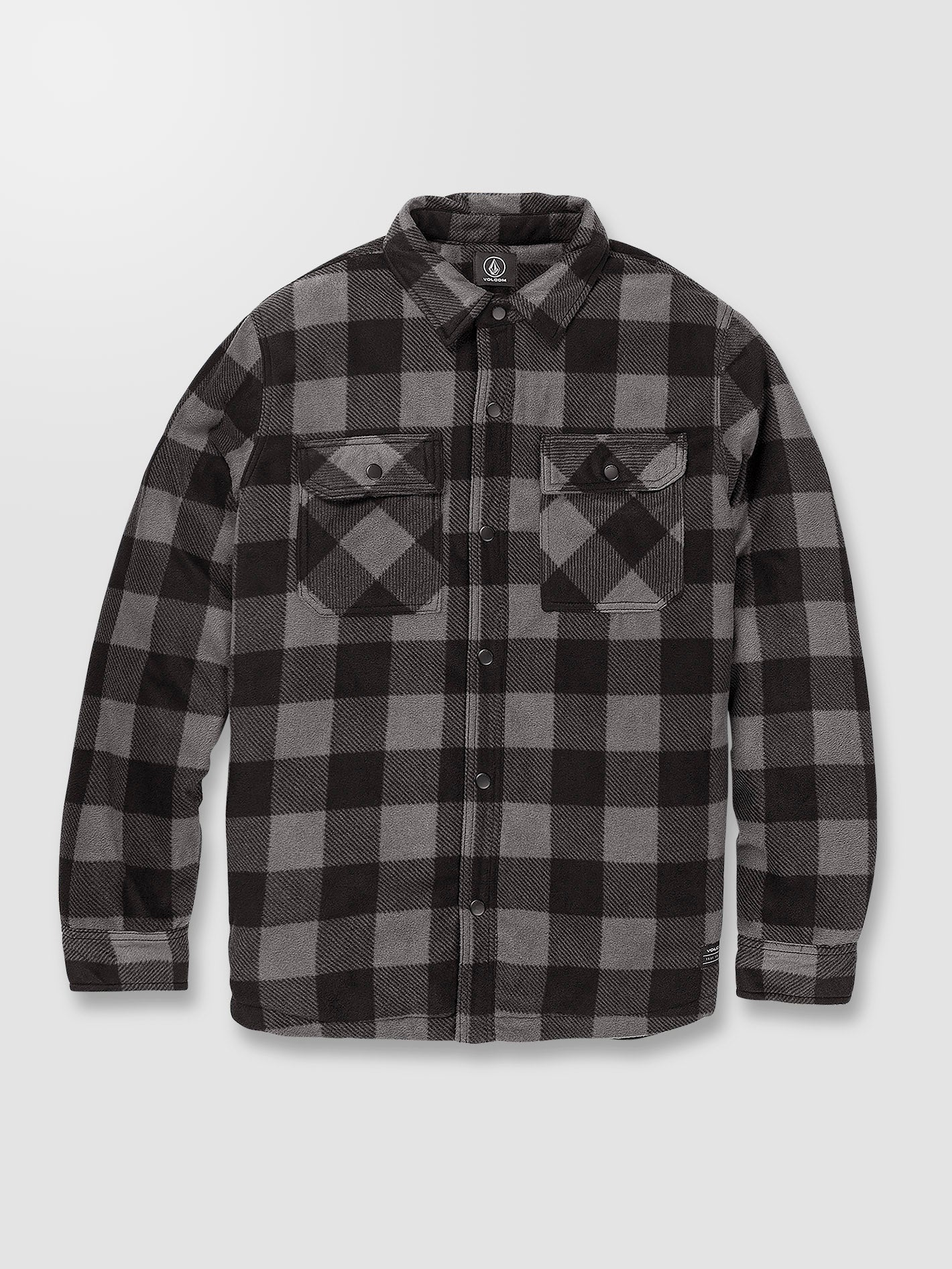 Bowered Fleece Overshirt - PEWTER