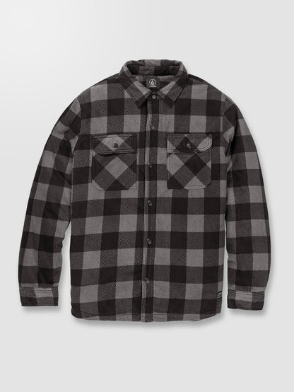 Bowered Fleece Overshirt - PEWTER