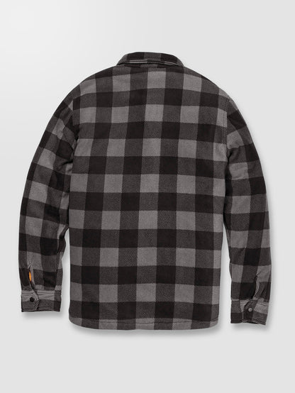 Bowered Fleece Overshirt - PEWTER
