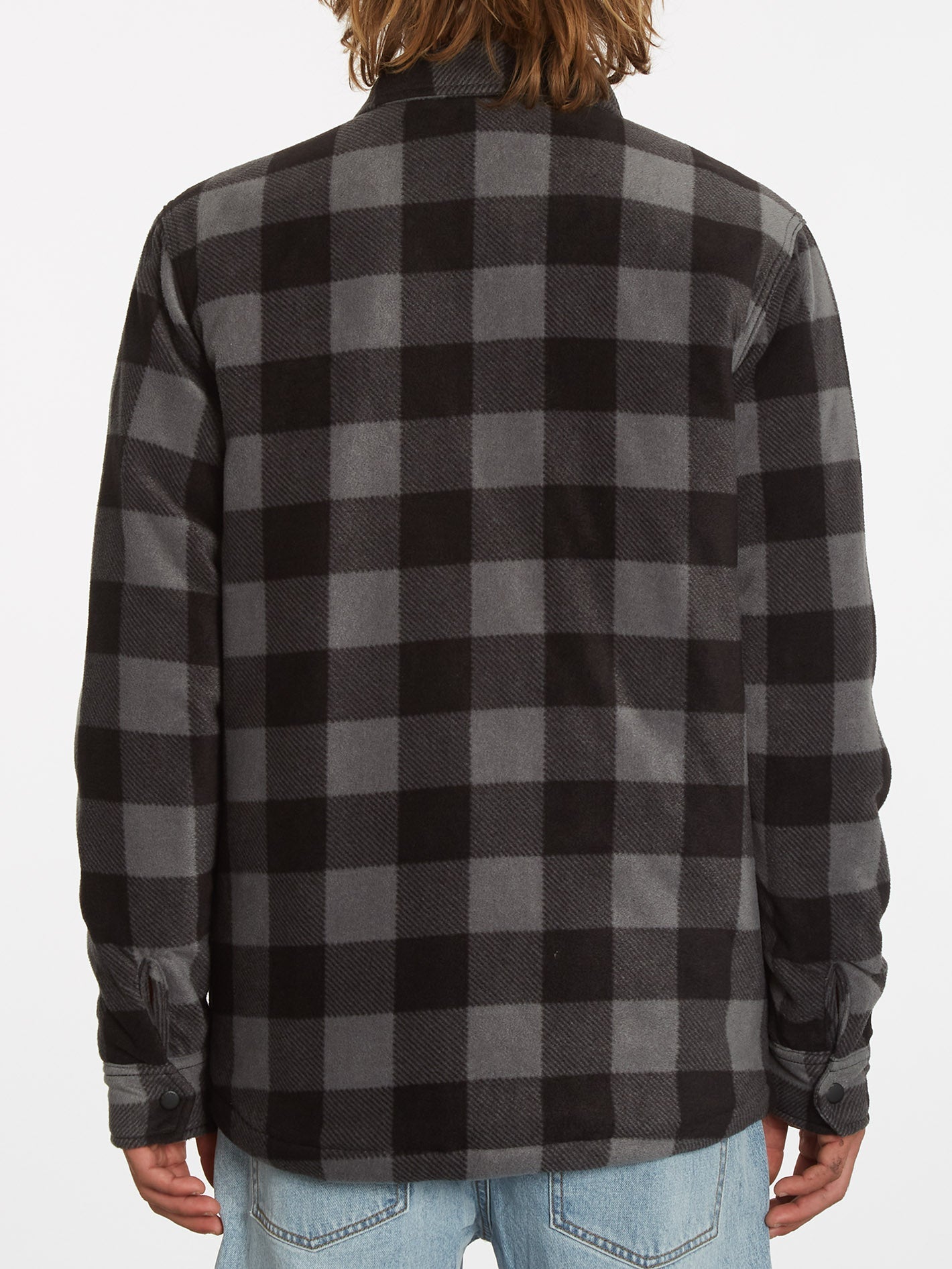 Bowered Fleece Overshirt - PEWTER