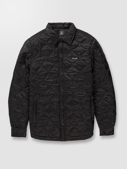 Bowered Plus Fleece-Überhemd – SCHWARZ