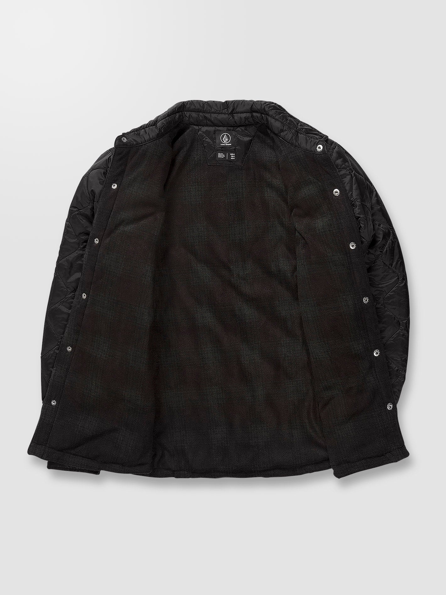 Bowered Plus Fleece-Überhemd – SCHWARZ