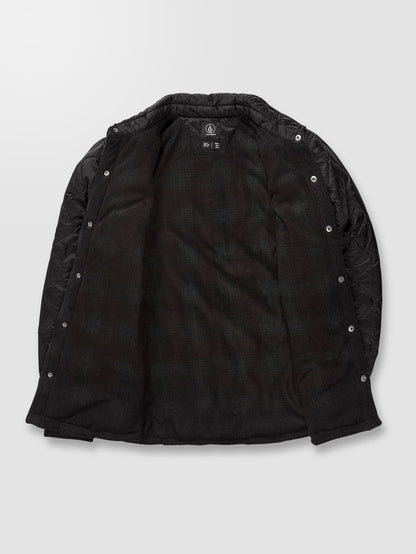 Bowered Plus Fleece-Überhemd – SCHWARZ