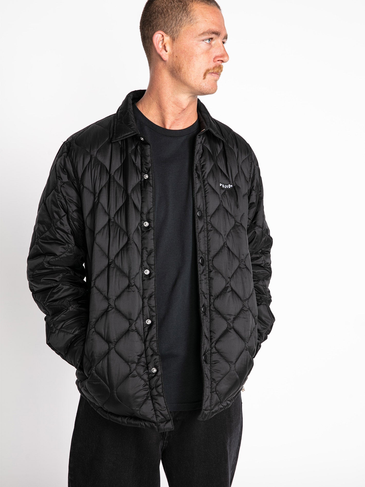 Bowered Plus Fleece-Überhemd – SCHWARZ