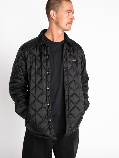 Bowered Plus Fleece-Überhemd – SCHWARZ