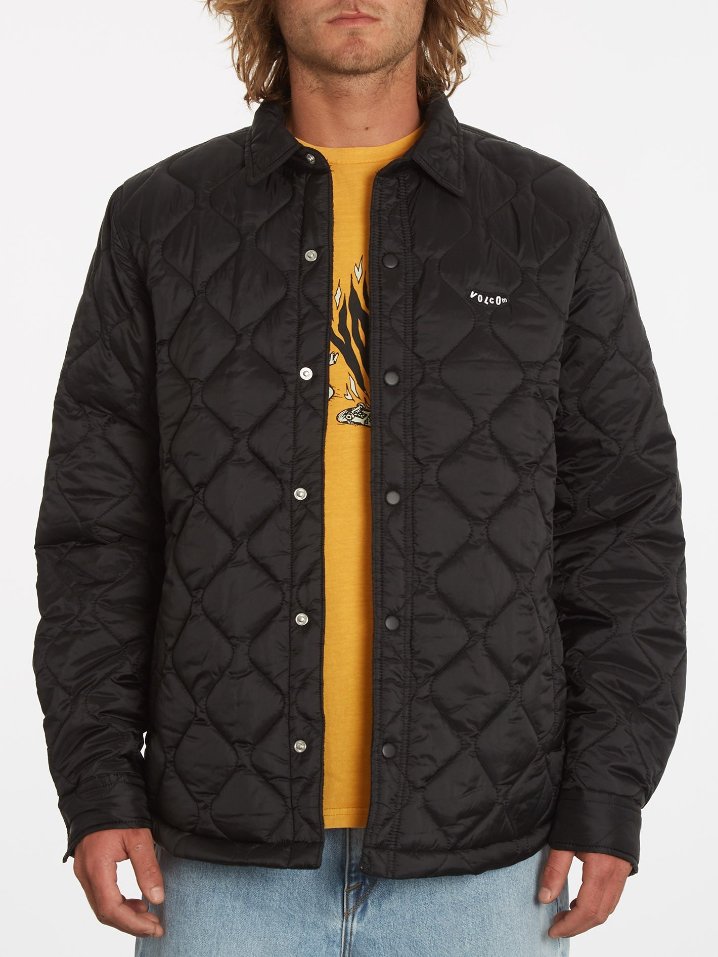 Bowered Plus Fleece-Überhemd – SCHWARZ