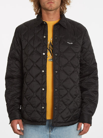 Bowered Plus Fleece-Überhemd – SCHWARZ