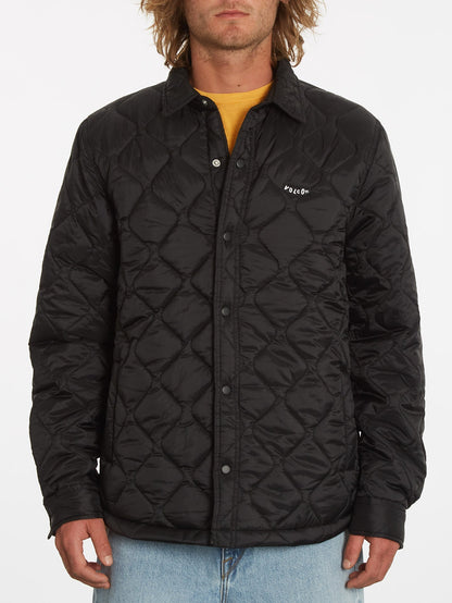 Bowered Plus Fleece-Überhemd – SCHWARZ