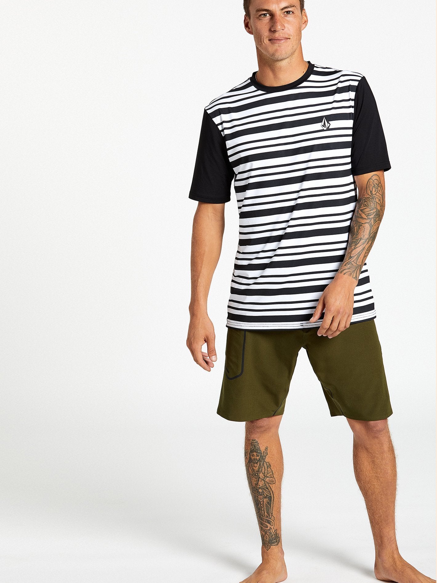 T-shirt Rash Guard Rhodes - BLACK