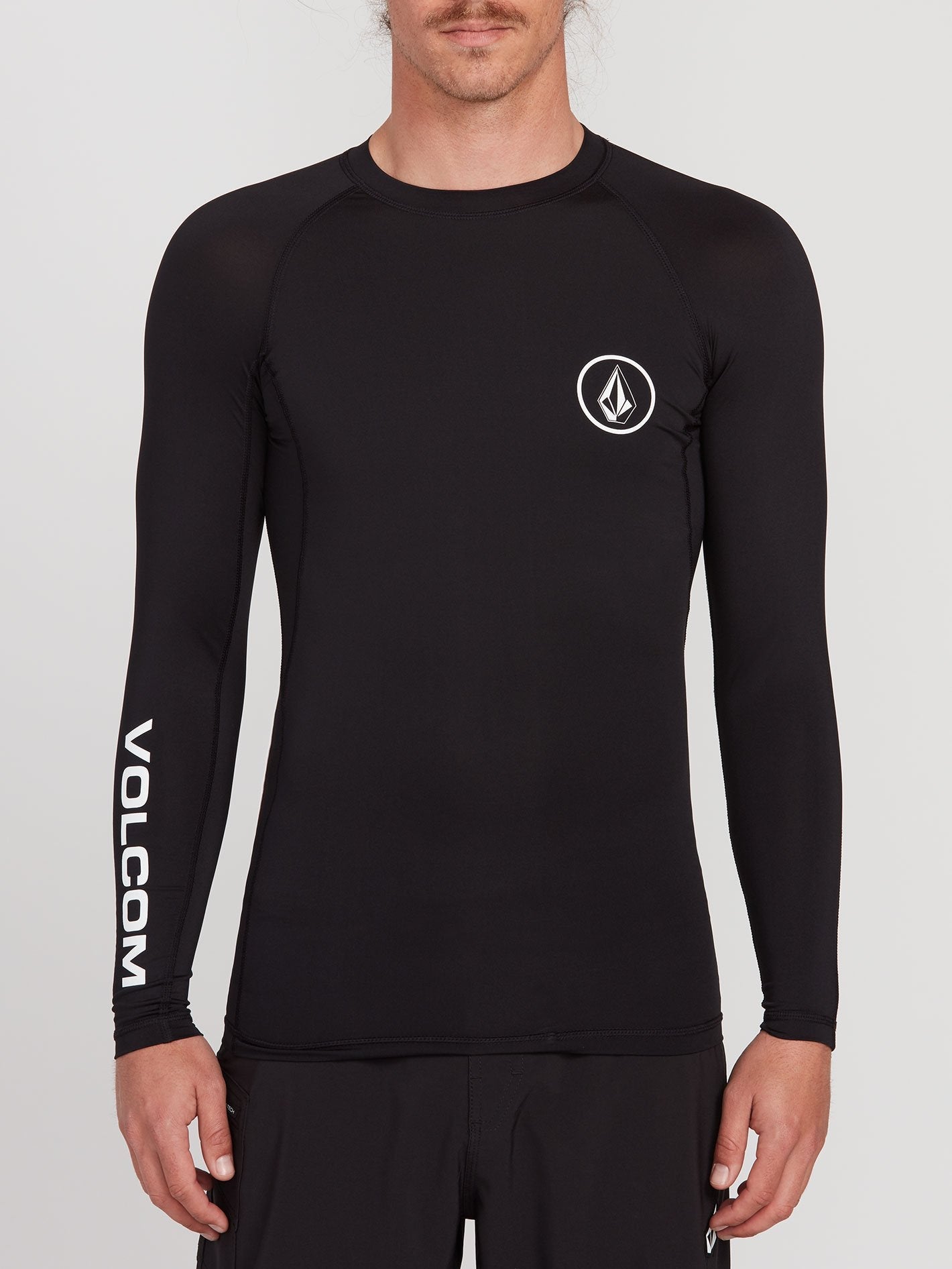 Lido Solid Upf 50 Rashguard T-Shirt - Black