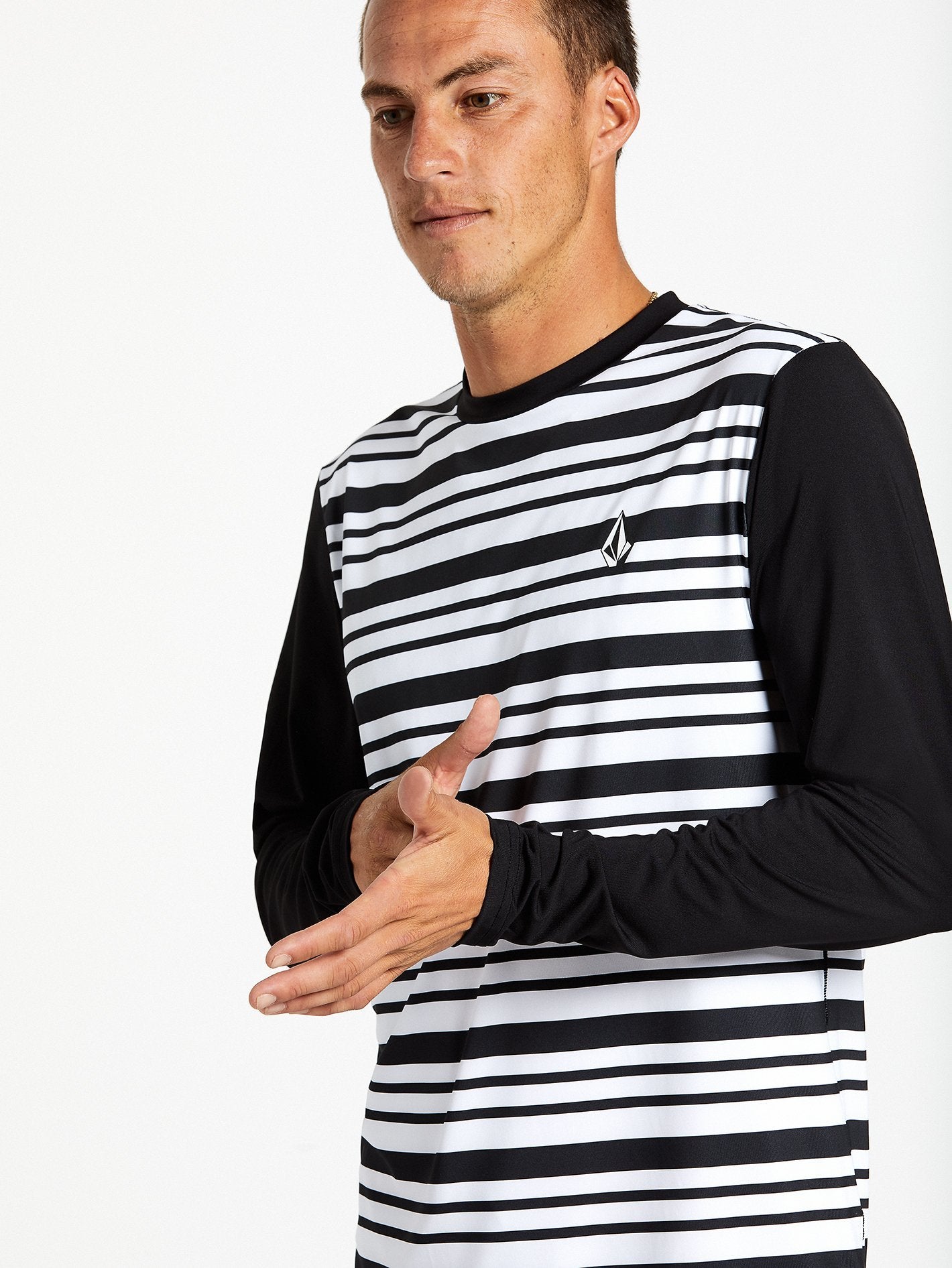 T-shirt Rash Guard Rhodes - BLACK