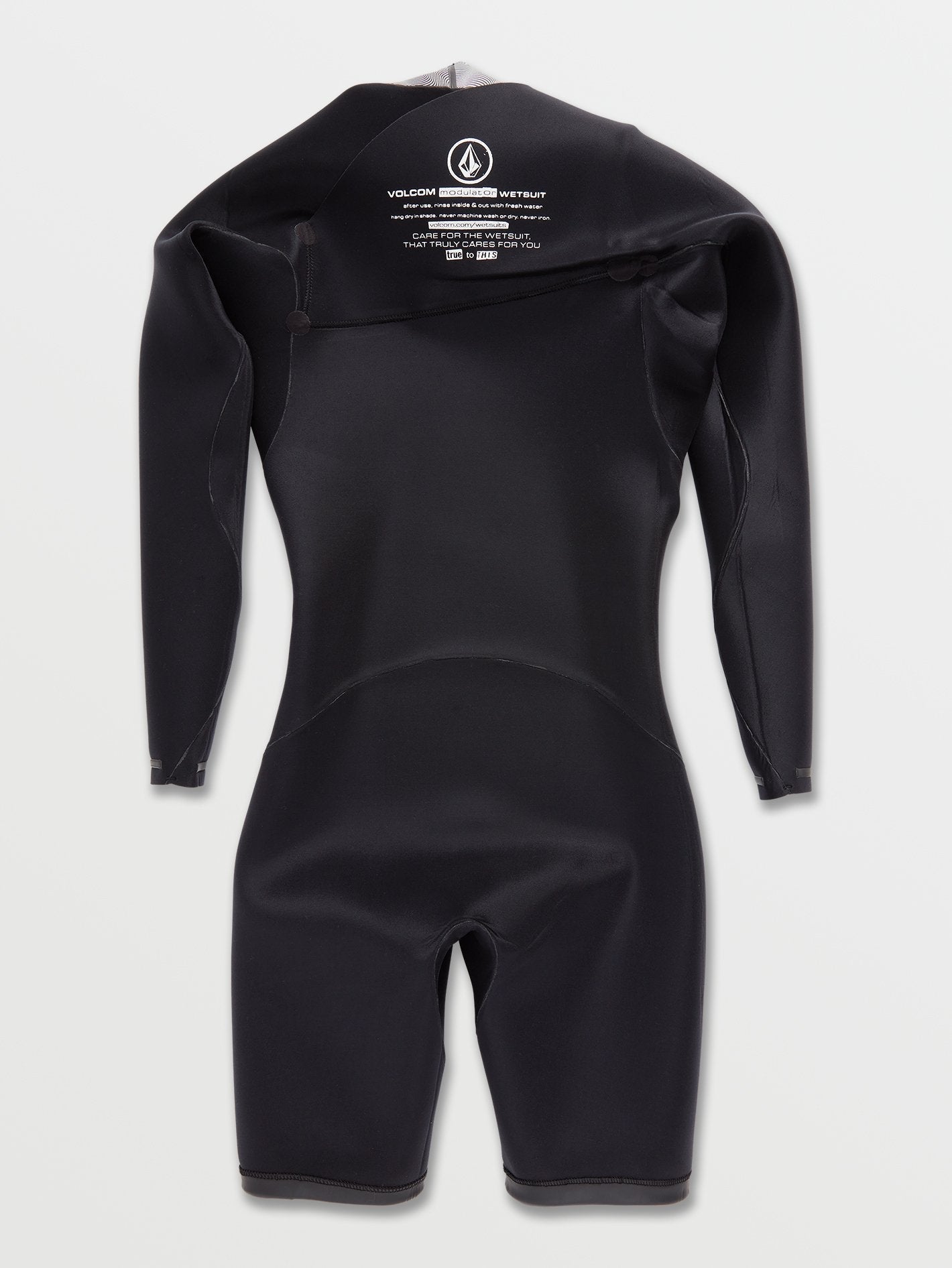 Modulator 2/2 mm mid-season long-sleeved wetsuit with chest zip - BLACK
