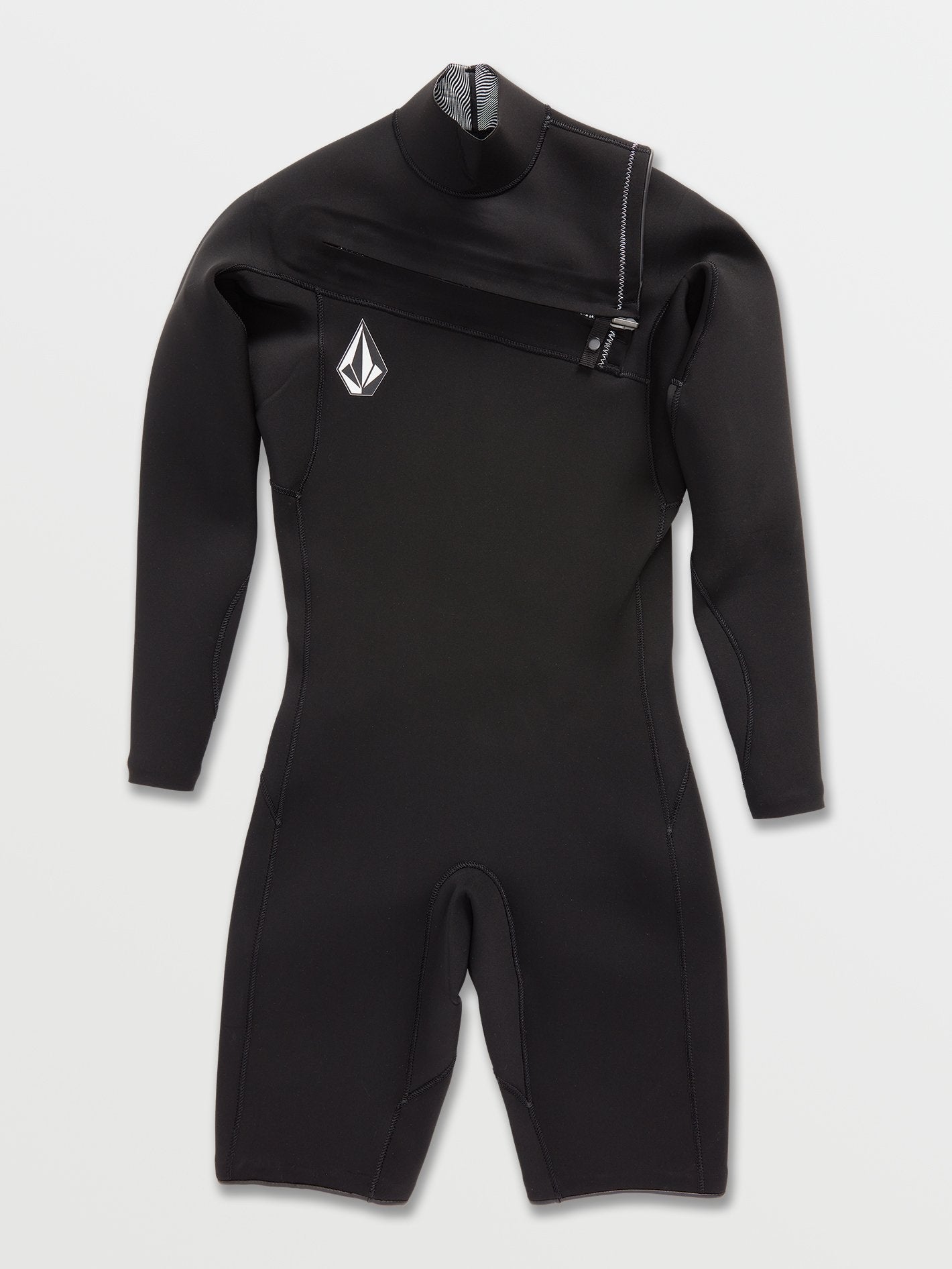 Modulator 2/2 mm mid-season long-sleeved wetsuit with chest zip - BLACK