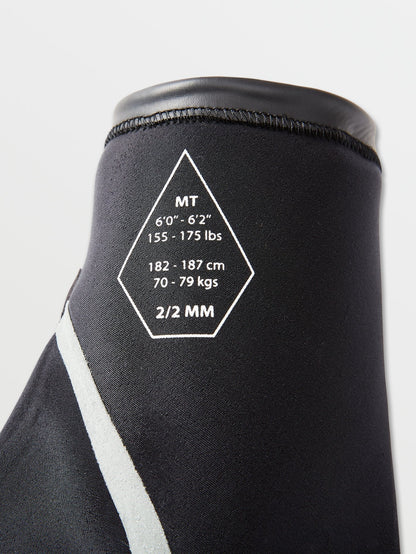 Modulator 2/2 mm Kurzärmeliger Neoprenanzug für die Zwischensaison mit Brustreißverschluss – SCHWARZ