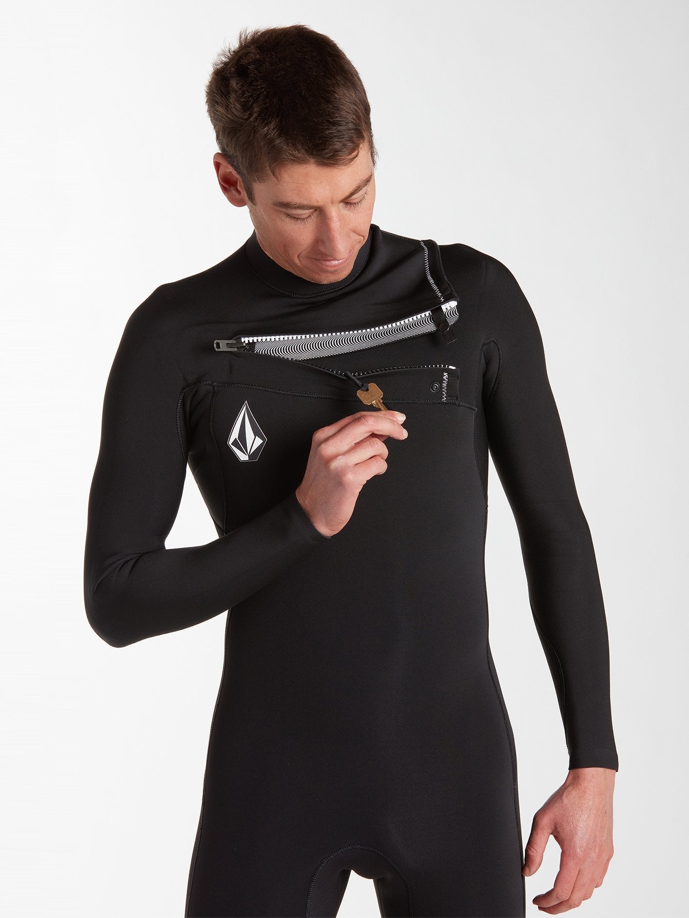 Modulator 2/2 mm Mid-Season Chest Zip Neoprenanzug – SCHWARZ