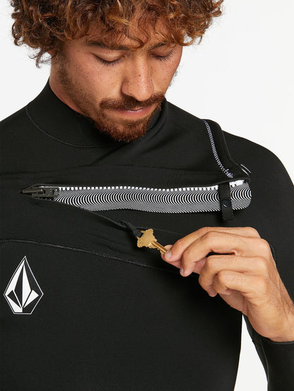MODULATOR 3/2 MM CHEST ZIP WETSUIT - BLACK