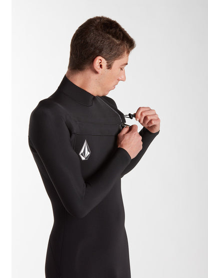 2/2 mm Langarm-Surf-Neoprenanzug – SCHWARZ