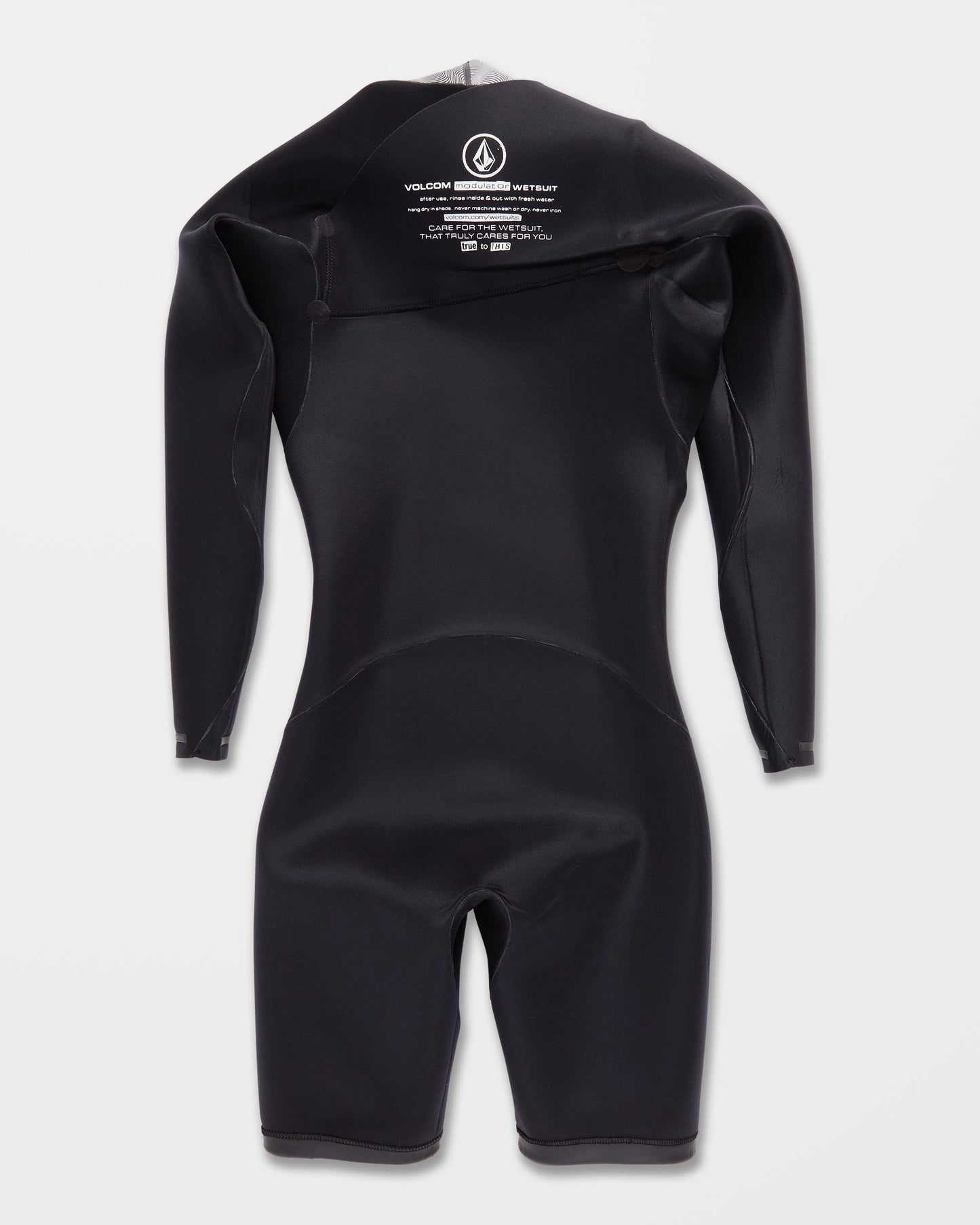 2/2 mm Langarm-Surf-Neoprenanzug – SCHWARZ