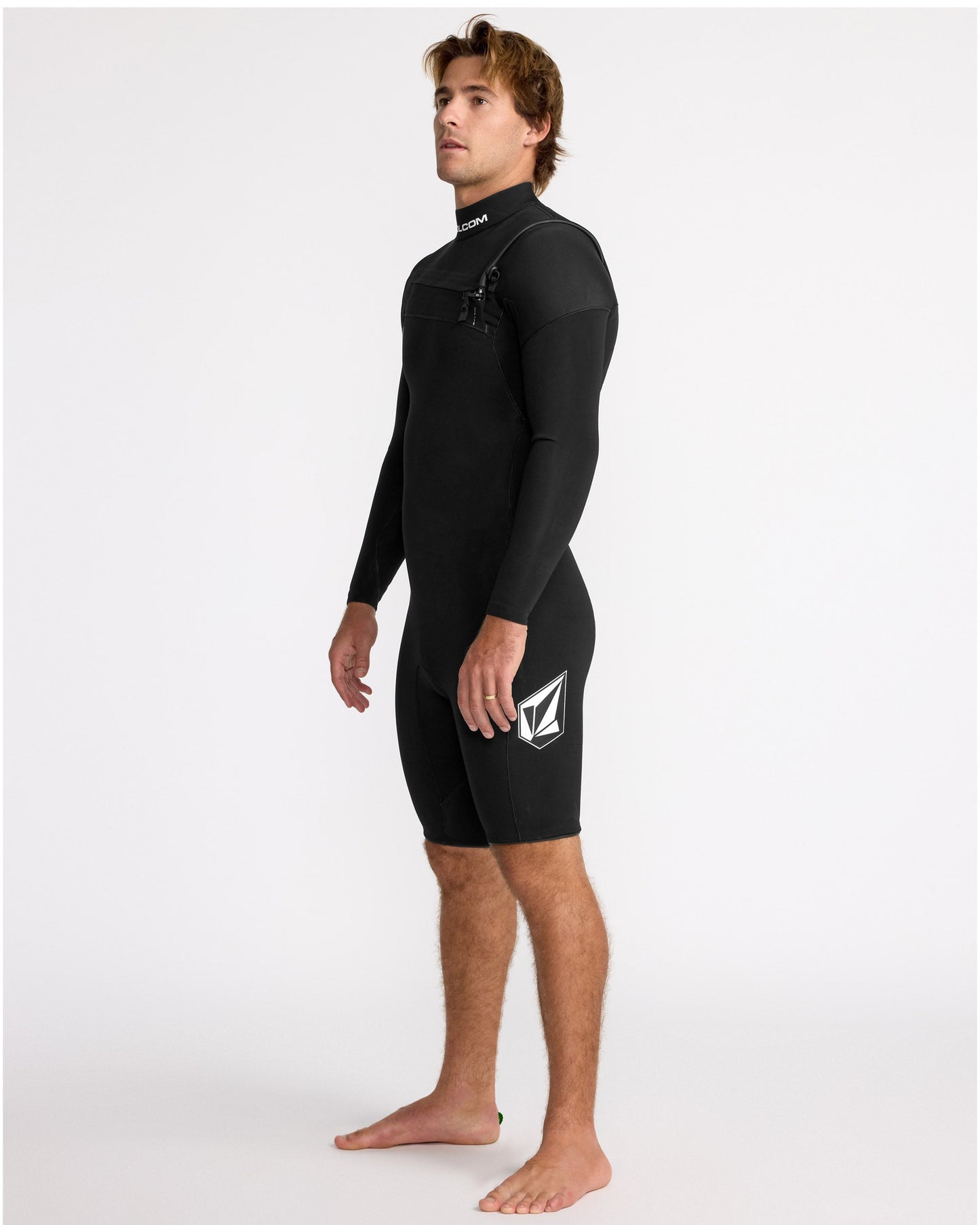 2/2 mm Langarm-Surf-Neoprenanzug – SCHWARZ