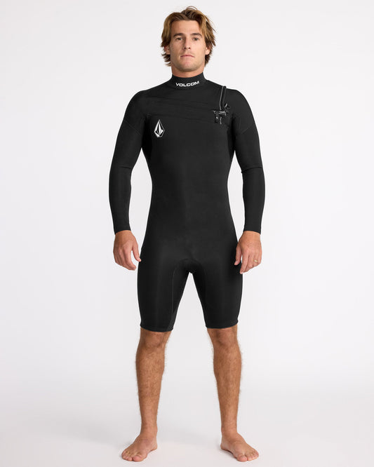 Combinaison de Surf 2/2 mm à Manches Longues - BLACK