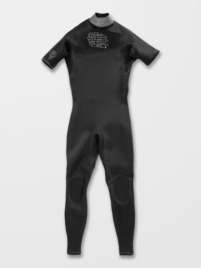 Modulator 2/2mm Short Sleeve Full Wetsuit - BLACK