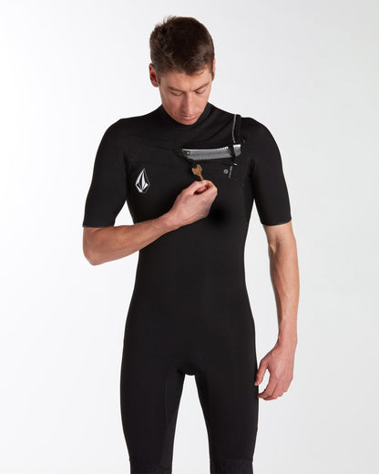 Modulator 2/2mm Short Sleeve Full Wetsuit - BLACK