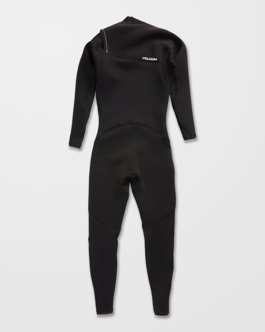 Combinaison De Surf Modulator Intégrale 3/2 Mm Zippée Poitrine - Black