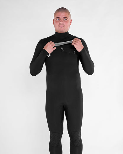 Modulator Full Body 4/3mm Chest Zip Wetsuit - Black