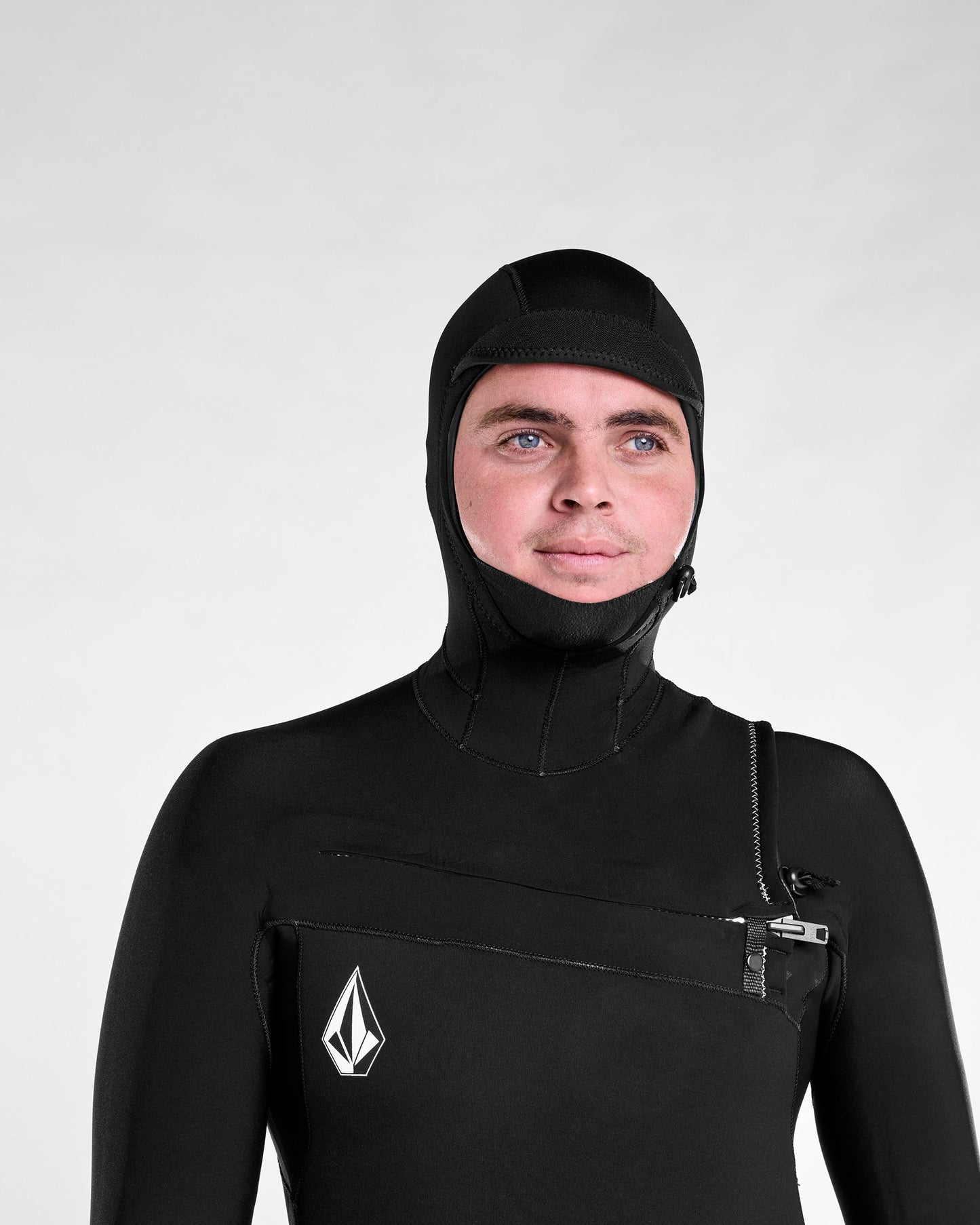 Combinaison De Surf Modulator À Capuche 4/3 Mm Zippée Poitrine - Black