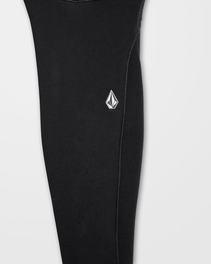 Combinaison De Surf Modulator À Capuche 4/3 Mm Zippée Poitrine - Black