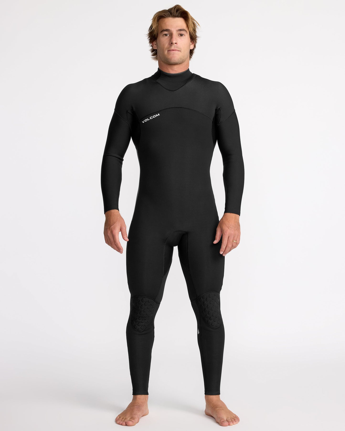 Combinaison De Surf Modulator Intégrale 3/2 Mm Manches Longues Zippée Au Dos - Black