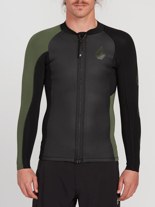 Veste Rashguard Stone Zip Upf 50 - Black