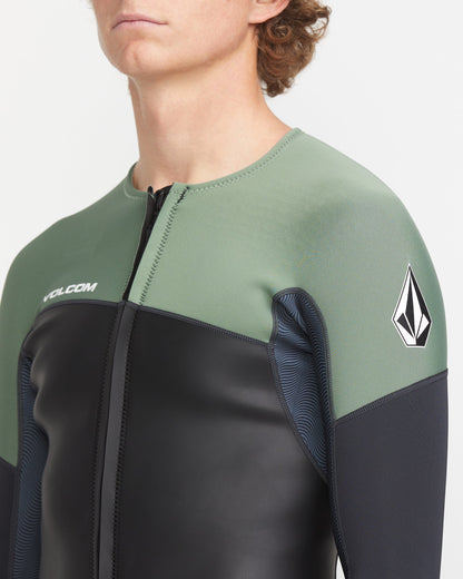1,5 mm Neoprenjacke mit Reißverschluss - Helloliv