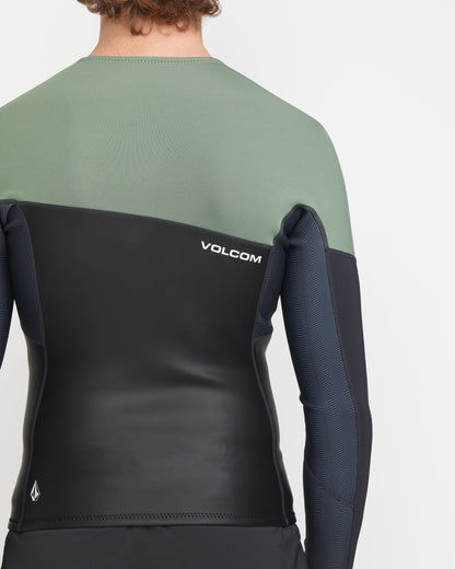 1,5 mm Neoprenjacke mit Reißverschluss - Helloliv