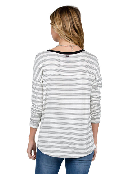 Lived In Long Sleeve T-Shirt - Black Combo