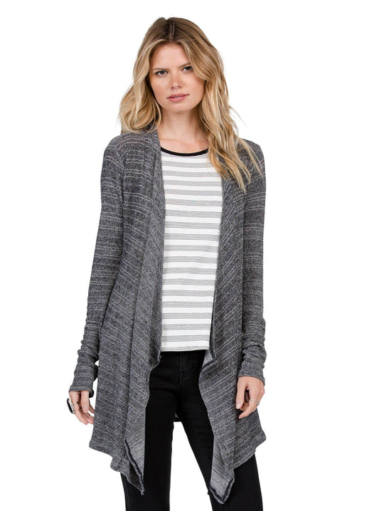 Cardigan Lived In Go Wrap - Black