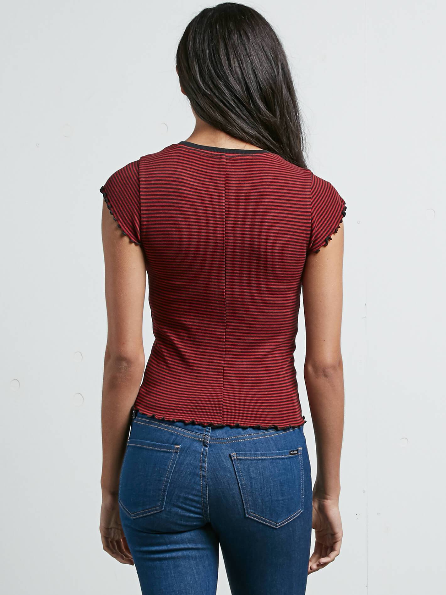 T-shirt Colder Shoulder - Chili Red