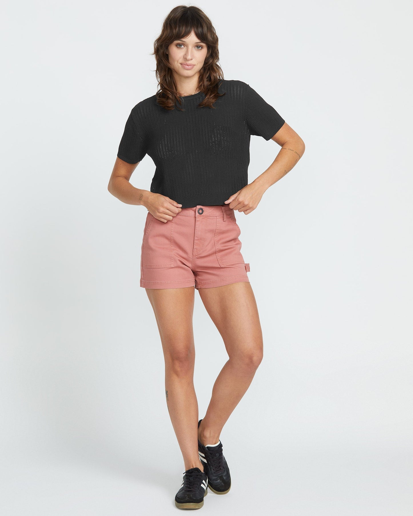 Meshy Beach T-Shirt - SCHWARZ